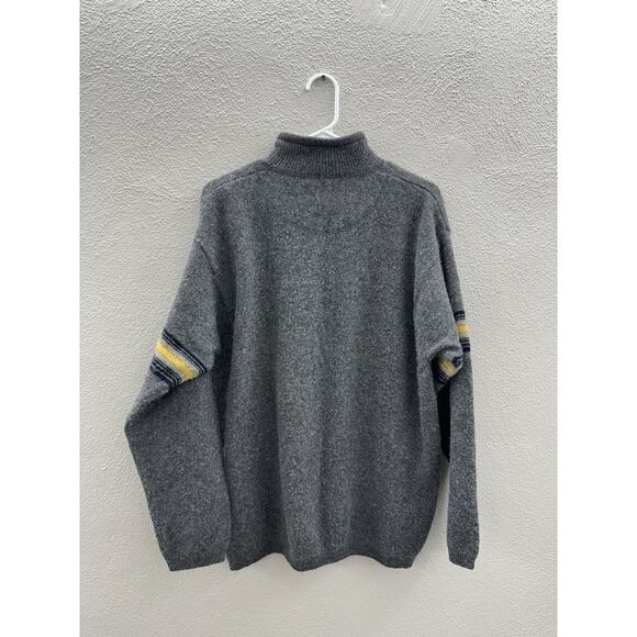 American Eagle Mens Sweater Size XL Gray AE77 Performance Lambswool 1/4 Zip VTG - Picture 6 of 10